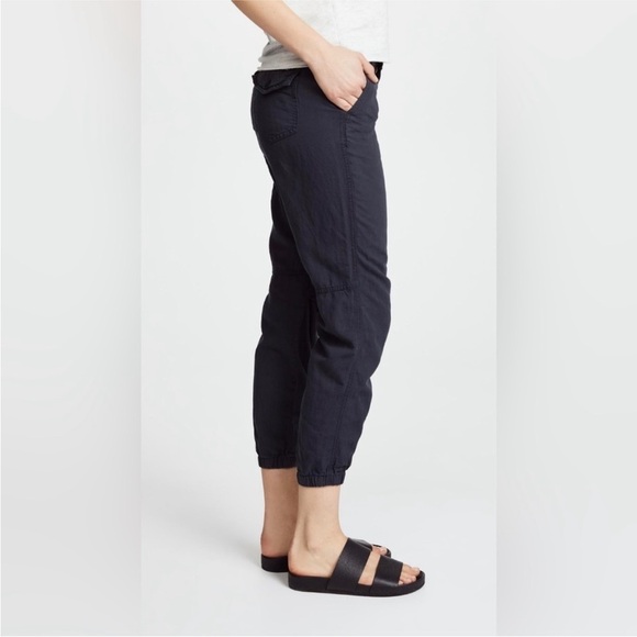 MOTHER The No Zip Misfit Faded Black Wash Girl, Boy Etc. Linen Blend Pants 25 - Picture 2 of 16